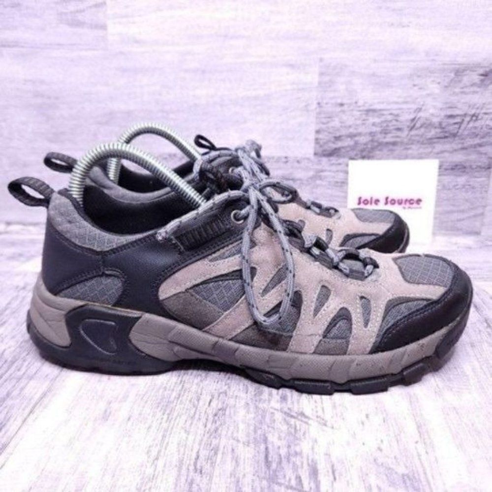 Bass Earth Escapade Sport Hiking Sneaker Gray Black Men's sz 8